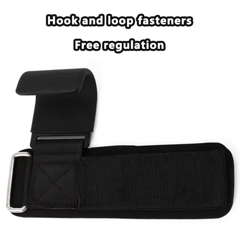 2/1PC Weight Lifting Hook Grips with Wrist Wraps Gym Hand-Bar Wrist Strap